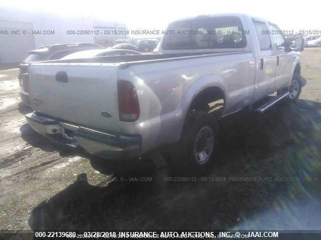 1FTWW31505ED25178 - 2005 FORD F350 SRW SUPER DUTY SILVER photo 4