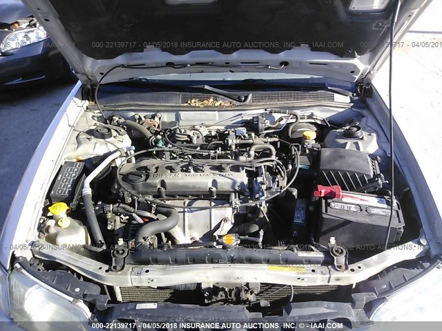 1N4DL01D4XC138410 - 1999 NISSAN ALTIMA XE/GXE/SE/GLE SILVER photo 10