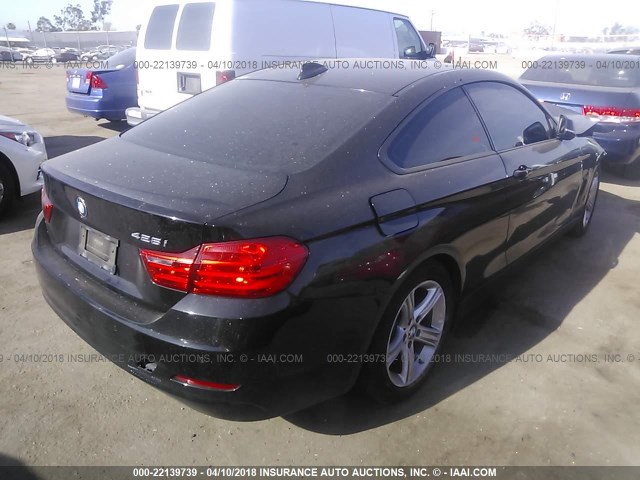 WBA3N7C52FK222788 - 2015 BMW 428 I BLACK photo 4