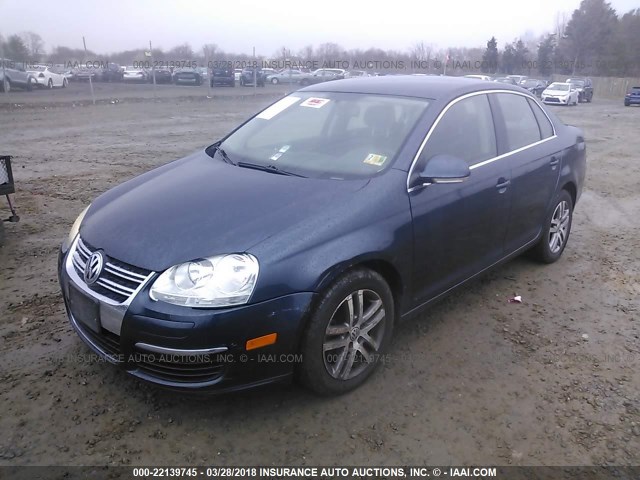 3VWRF71K76M661266 - 2006 VOLKSWAGEN JETTA 2.5 BLUE photo 2