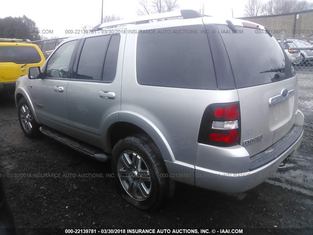 1FMEU75808UA53251 - 2008 FORD EXPLORER LIMITED SILVER photo 3