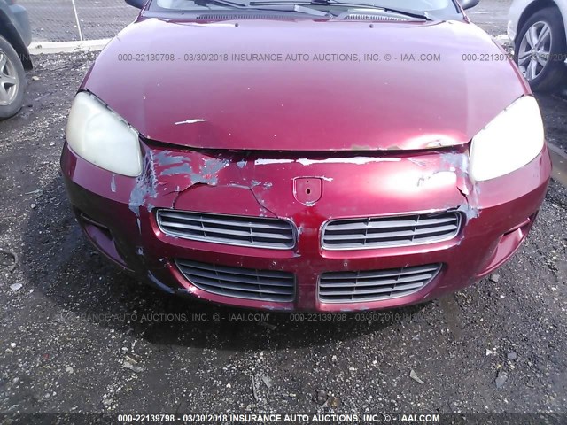 1B3EL46X32N288032 - 2002 DODGE STRATUS SE PLUS RED photo 6