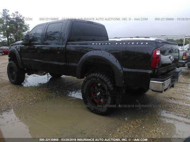 1FTSW21R59EA83330 - 2009 FORD F250 SUPER DUTY BLACK photo 3