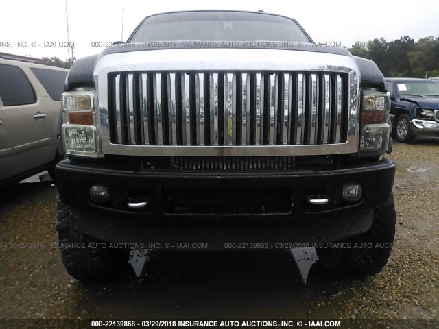 1FTSW21R59EA83330 - 2009 FORD F250 SUPER DUTY BLACK photo 6