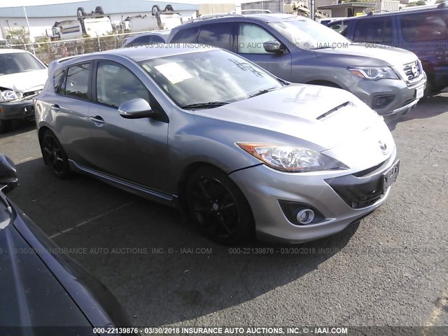 JM1BL1H36A1172758 - 2010 MAZDA SPEED 3 GRAY photo 1