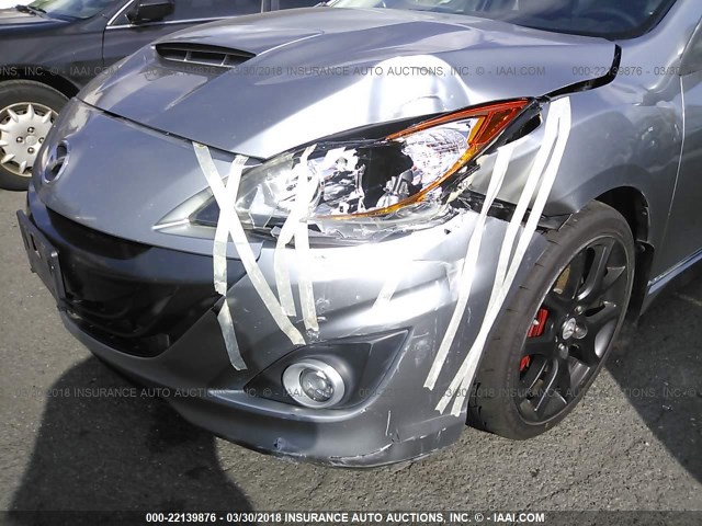 JM1BL1H36A1172758 - 2010 MAZDA SPEED 3 GRAY photo 6