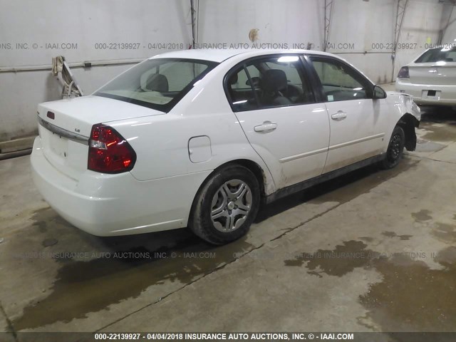 1G1ZS51F76F258323 - 2006 CHEVROLET MALIBU LS თეთრი ფოტო 4