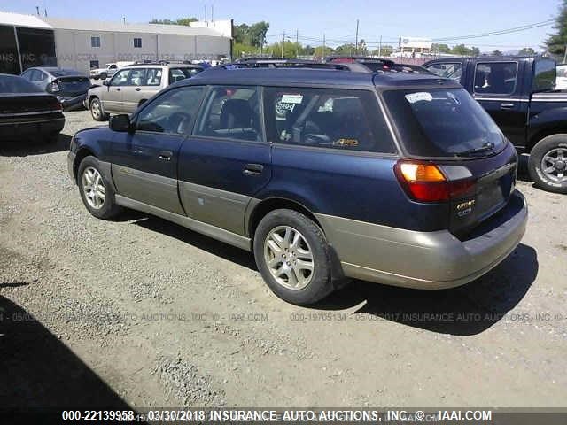 4S3BH675736656106 - 2003 SUBARU LEGACY OUTBACK AWP 蓝色 照片 3
