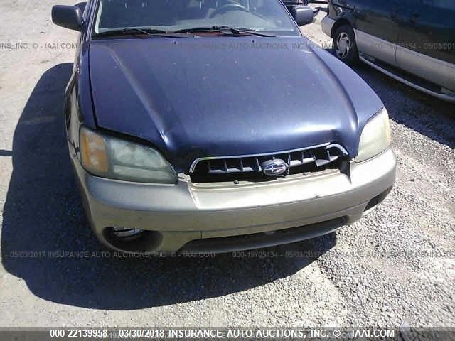 4S3BH675736656106 - 2003 SUBARU LEGACY OUTBACK AWP 蓝色 照片 6