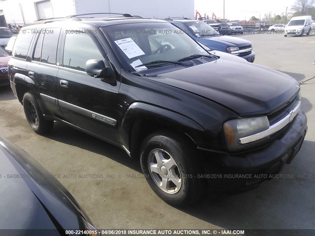 1GNDT13S032340583 - 2003 CHEVROLET TRAILBLAZER  BLACK photo 1