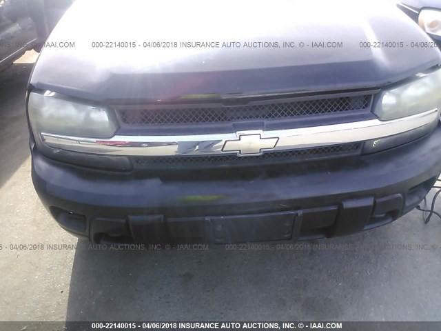 1GNDT13S032340583 - 2003 CHEVROLET TRAILBLAZER  BLACK photo 6