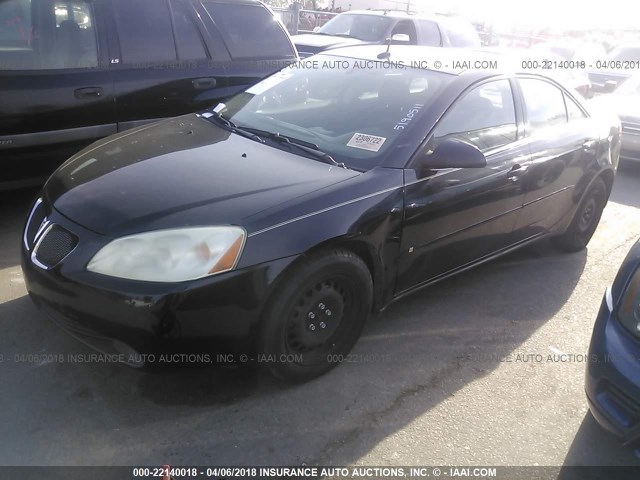 1G2ZF57B784143112 - 2008 PONTIAC G6 VALUE LEADER/BASE BLACK photo 2