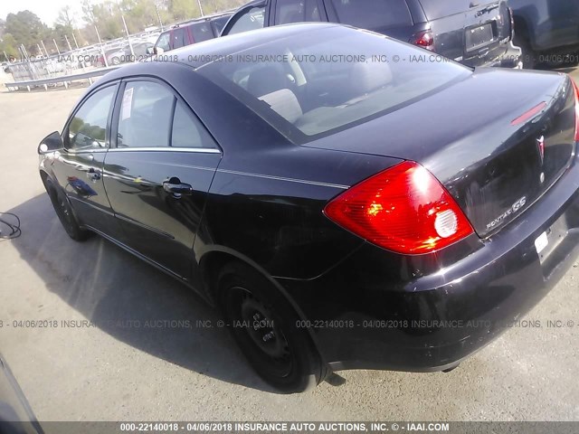 1G2ZF57B784143112 - 2008 PONTIAC G6 VALUE LEADER/BASE BLACK photo 3