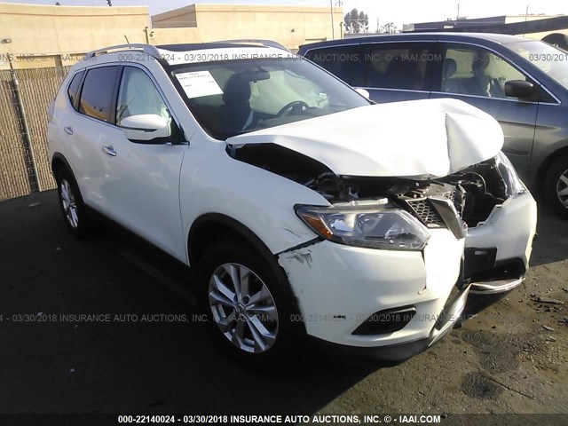 5N1AT2MT4GC788443 - 2016 NISSAN ROGUE S/SL/SV WHITE photo 1