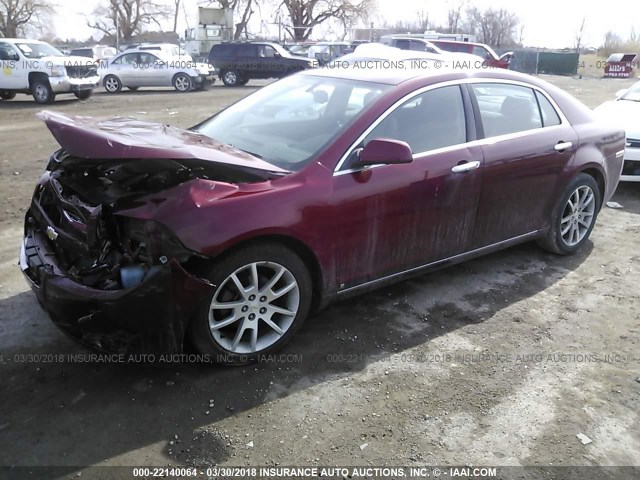 1G1ZK57749F242486 - 2009 CHEVROLET MALIBU LTZ 红色 照片 2