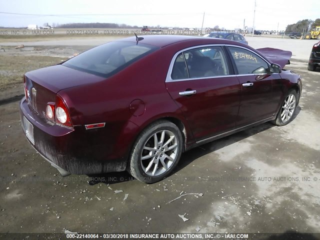1G1ZK57749F242486 - 2009 CHEVROLET MALIBU LTZ 红色 照片 4