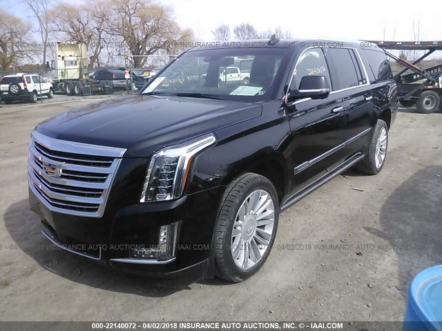 1GYS4KKJ7GR237728 - 2016 CADILLAC ESCALADE ESV PLATINUM შავი ფოტო 2
