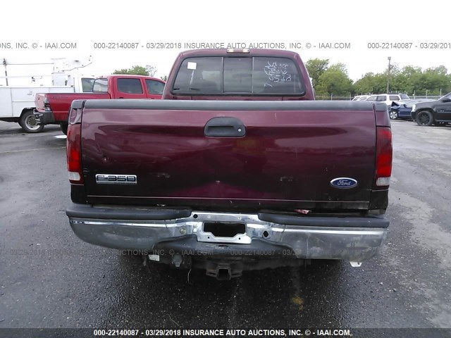 1FTWW30P26EC98022 - 2006 FORD F350 SRW SUPER DUTY MAROON photo 8