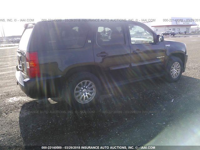 1GKFC13528R244226 - 2008 GMC YUKON HYBRID BLACK photo 4