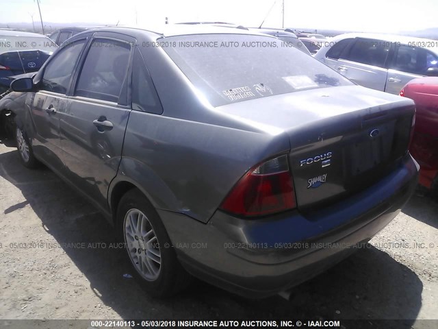 1FAFP34N37W163025 - 2007 FORD FOCUS ZX4/S/SE/SES GRAY photo 3