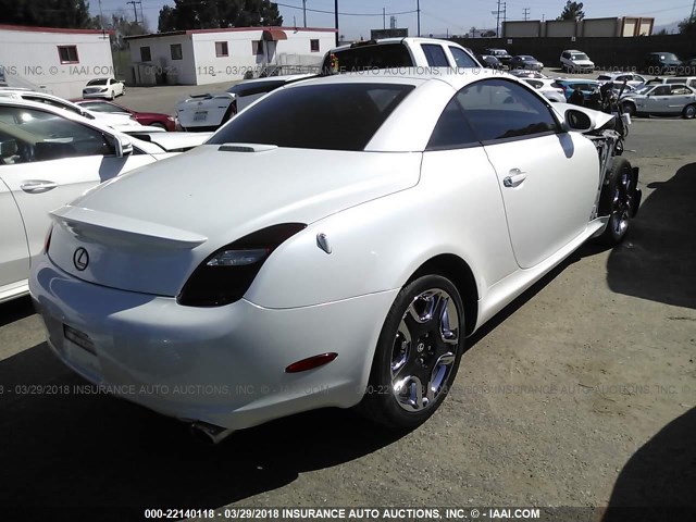 JTHFN45Y779011695 - 2007 LEXUS SC 430 WHITE photo 4