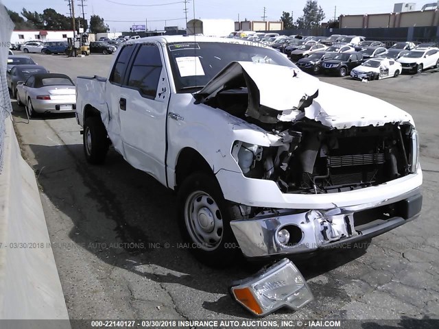 1FTEX1CM2EKE32817 - 2014 FORD F150 SUPER CAB WHITE photo 1