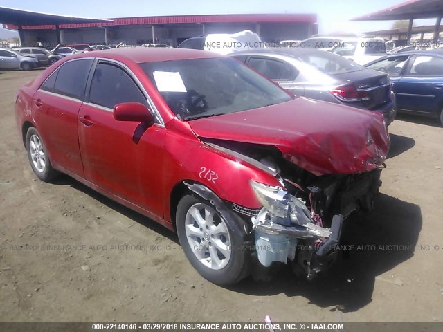 4T1BK3EK4AU105645 - 2010 TOYOTA CAMRY SE/LE/XLE RED photo 1