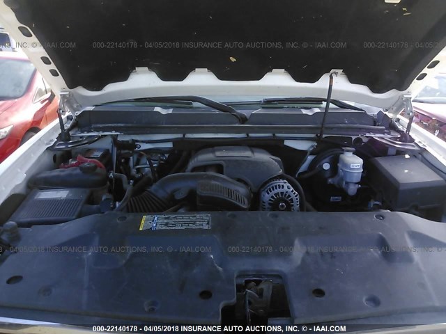 3GCEC23J19G283207 - 2009 CHEVROLET SILVERADO C1500 LT WHITE photo 10