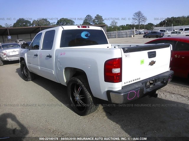 3GCEC23J19G283207 - 2009 CHEVROLET SILVERADO C1500 LT WHITE photo 3