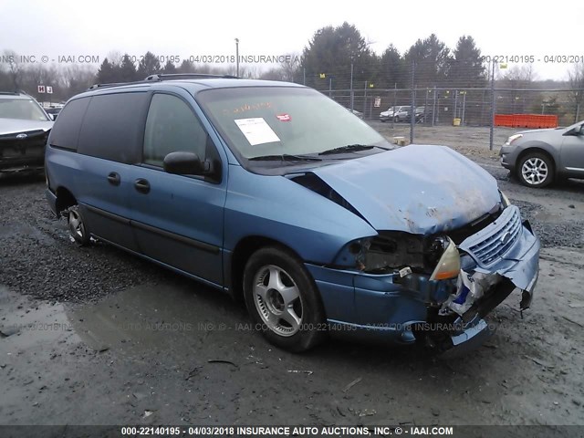 2FMZA51403BA61947 - 2003 FORD WINDSTAR LX BLUE photo 1