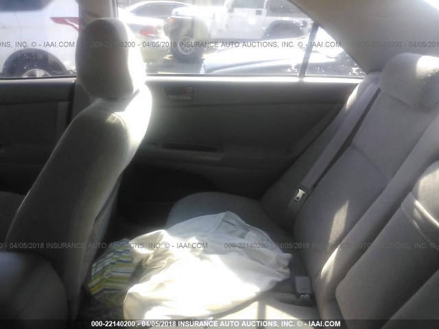 4T1BE32K14U835934 - 2004 TOYOTA CAMRY LE/XLE/SE SILVER photo 8