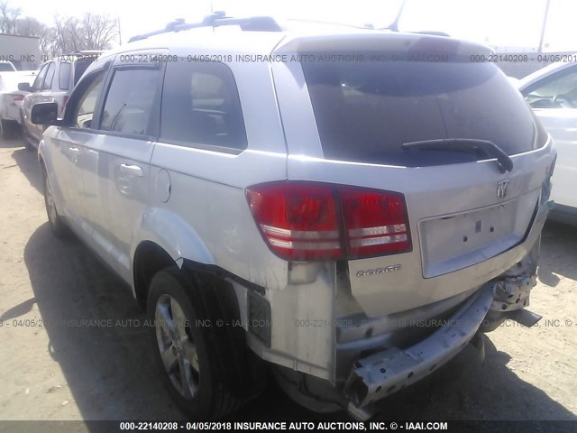 3D4PG5FV9AT105640 - 2010 DODGE JOURNEY SXT SILVER photo 3