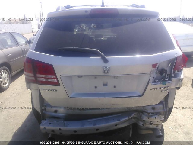 3D4PG5FV9AT105640 - 2010 DODGE JOURNEY SXT SILVER photo 6