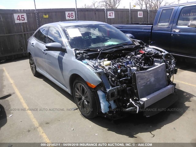 SHHFK7H79JU209768 - 2018 HONDA CIVIC EXL BLUE photo 1