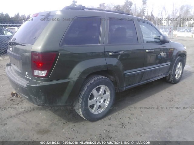 1J8GR48K28C104042 - 2008 JEEP GRAND CHEROKEE LAREDO GREEN photo 4