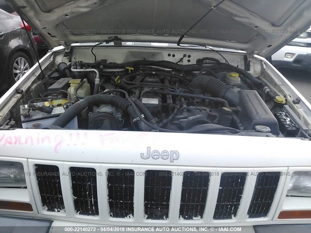1J4FF68S8XL588377 - 1999 JEEP CHEROKEE SPORT/CLASSIC Biały zdjęcie 10