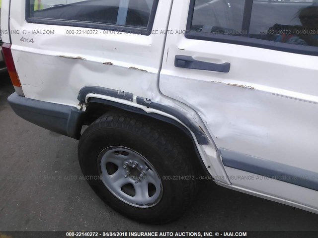 1J4FF68S8XL588377 - 1999 JEEP CHEROKEE SPORT/CLASSIC Biały zdjęcie 6