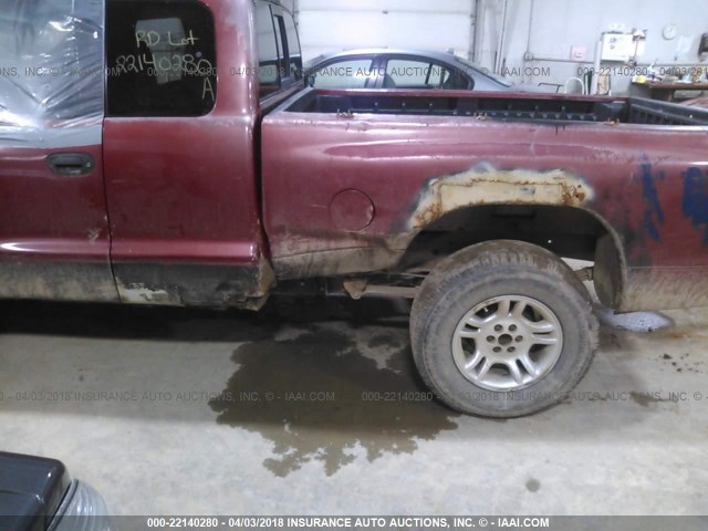 1B7GG22X3WS753552 - 1998 DODGE DAKOTA RED photo 6