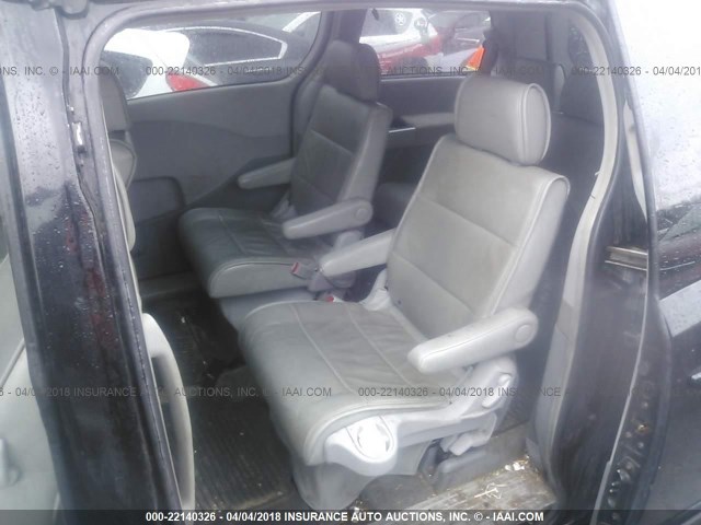 5N1BV28U35N119258 - 2005 NISSAN QUEST S/SE/SL BLACK photo 8