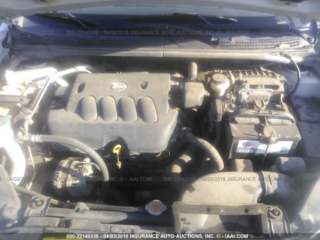 3N1AB61E08L677241 - 2008 NISSAN SENTRA 2.0/2.0S/2.0SL SILVER photo 10