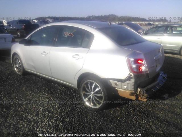 3N1AB61E08L677241 - 2008 NISSAN SENTRA 2.0/2.0S/2.0SL SILVER photo 3