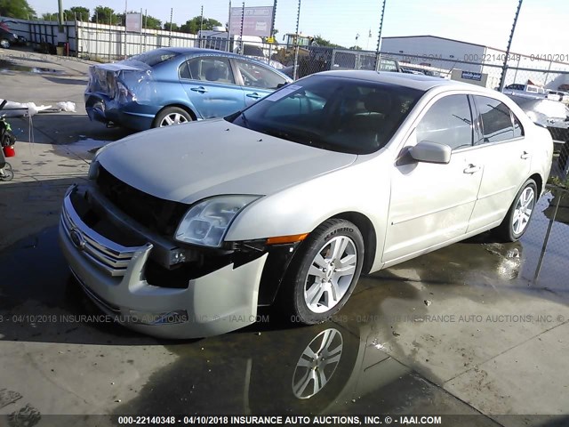 3FAHP08Z68R124809 - 2008 FORD FUSION SEL BEIGE photo 2