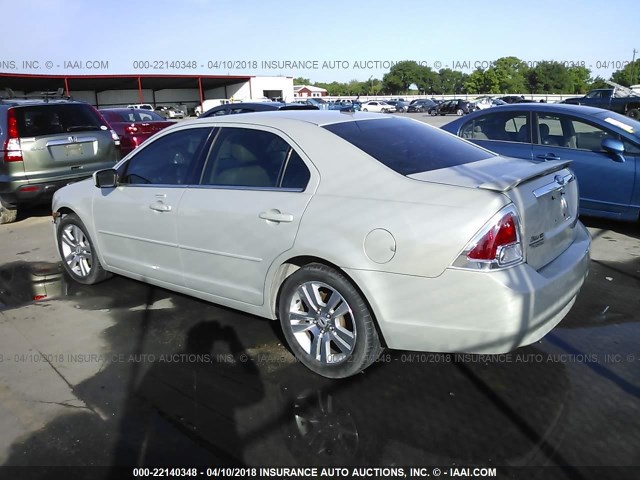3FAHP08Z68R124809 - 2008 FORD FUSION SEL BEIGE photo 3