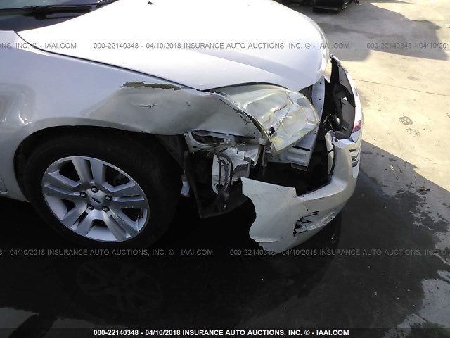 3FAHP08Z68R124809 - 2008 FORD FUSION SEL BEIGE photo 6