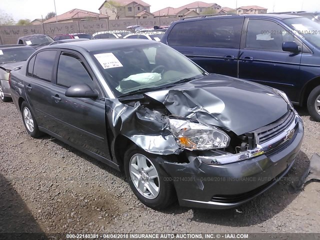 1G1ZT54805F287882 - 2005 CHEVROLET MALIBU LS ნაცრისფერი ფოტო 1