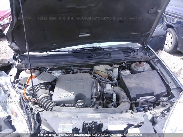 1G1ZT54805F287882 - 2005 CHEVROLET MALIBU LS ნაცრისფერი ფოტო 10