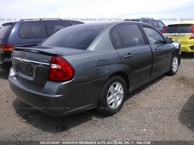 1G1ZT54805F287882 - 2005 CHEVROLET MALIBU LS ნაცრისფერი ფოტო 4