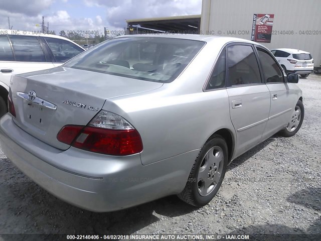 4T1BF28B03U315155 - 2003 TOYOTA AVALON XL/XLS SILVER photo 4