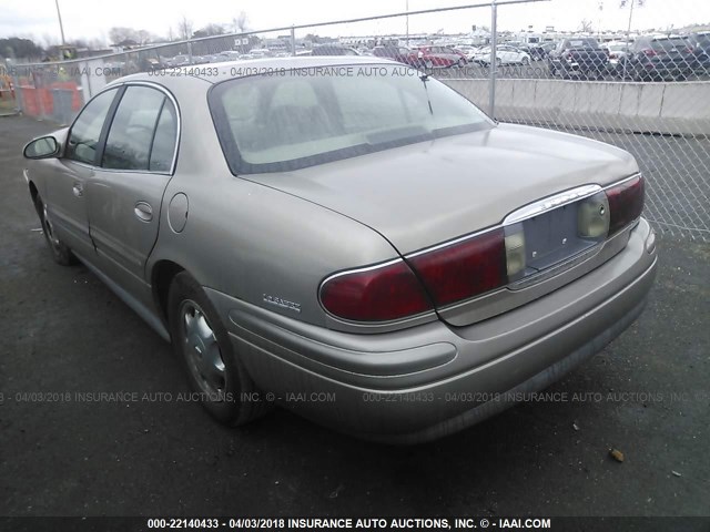 1G4HR54K22U282456 - 2002 BUICK LESABRE LIMITED TAN photo 3