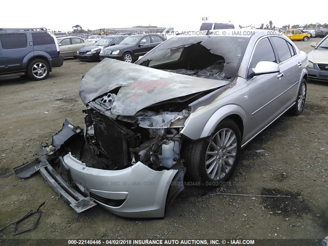 1G8ZV57747F164930 - 2007 SATURN AURA XR SILVER photo 2